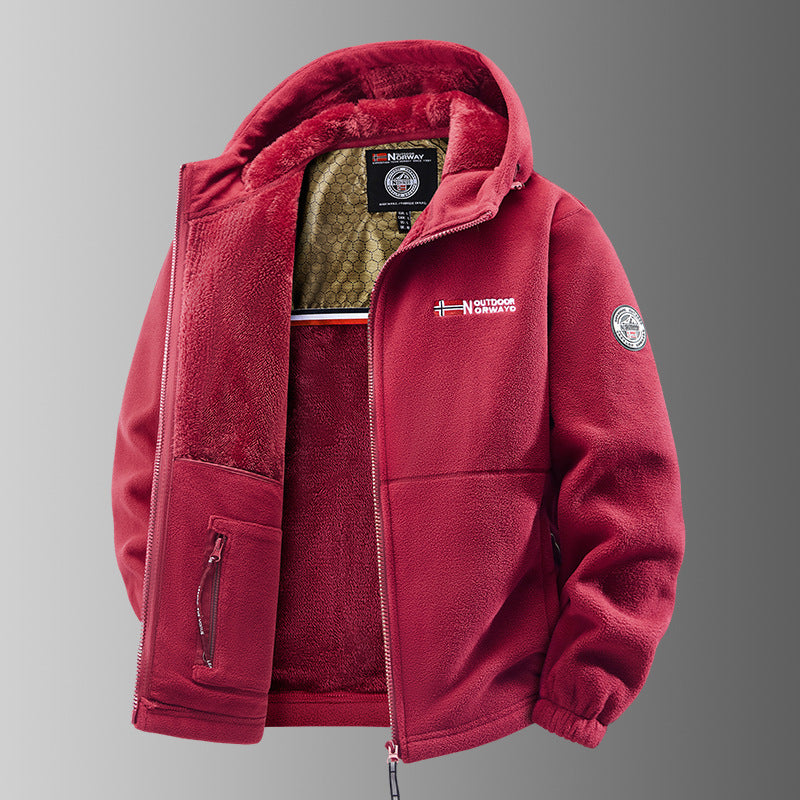 Arvid™ | Fleecejacke mit Kapuze.