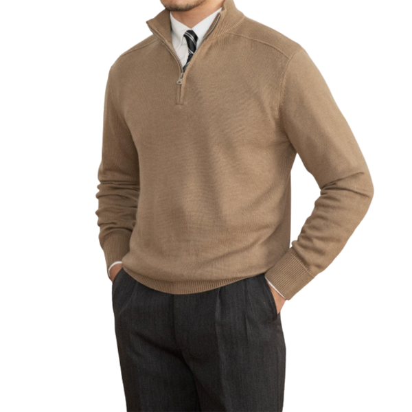 Erik™| Wollpullover mit Zipper